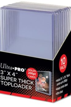 Fundas 3" X 4" Super Thick 200pt Toploader 10 Unidades
