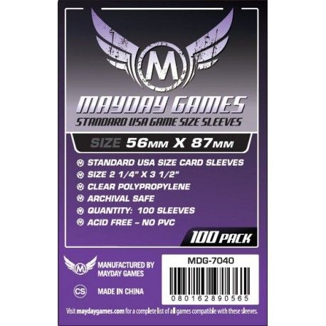 Fundas Mayday: 56×87 Mm Standard Usa Sleeve