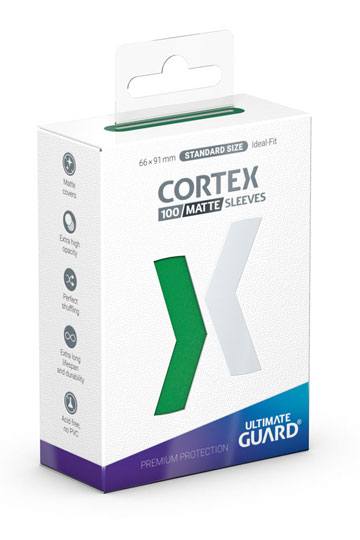 Fundas Ultimate Guard Cortex Sleeves Tamaño Estándar Verde Mate