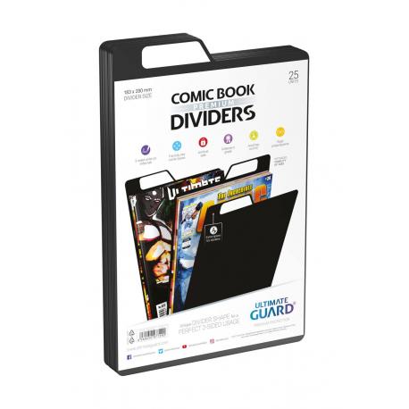 SEPARADORES COMICS NEGROS (25 UNI.)