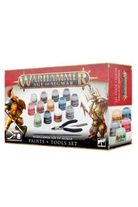WARHAMMER PAINTS + TOOLS SET