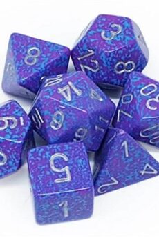 Chessex Speckled Polyhedral 7-Die Set - Silver Tetra