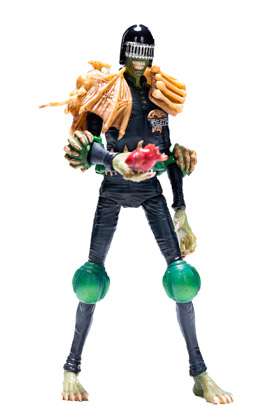 JUDGE DEATH FIG 10 CM JUDGE DREDD PREVIEWS EXCLUSIVE 1/18 SCALE