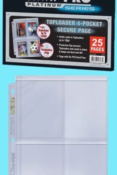 UP - 4-Pocket Secure Platinum Page for Toploaders