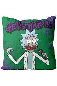 Rick y Morty Cojín cuadrado Get Schwifty