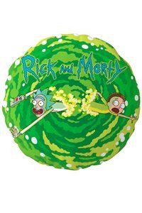COJIN REDONDO LOGO RICK Y MORTY ENVASADO VACIO