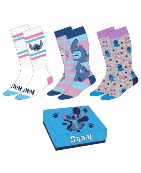 LILO & STITCH - 3 Pairs Women Socks Pack (Size 35-41)