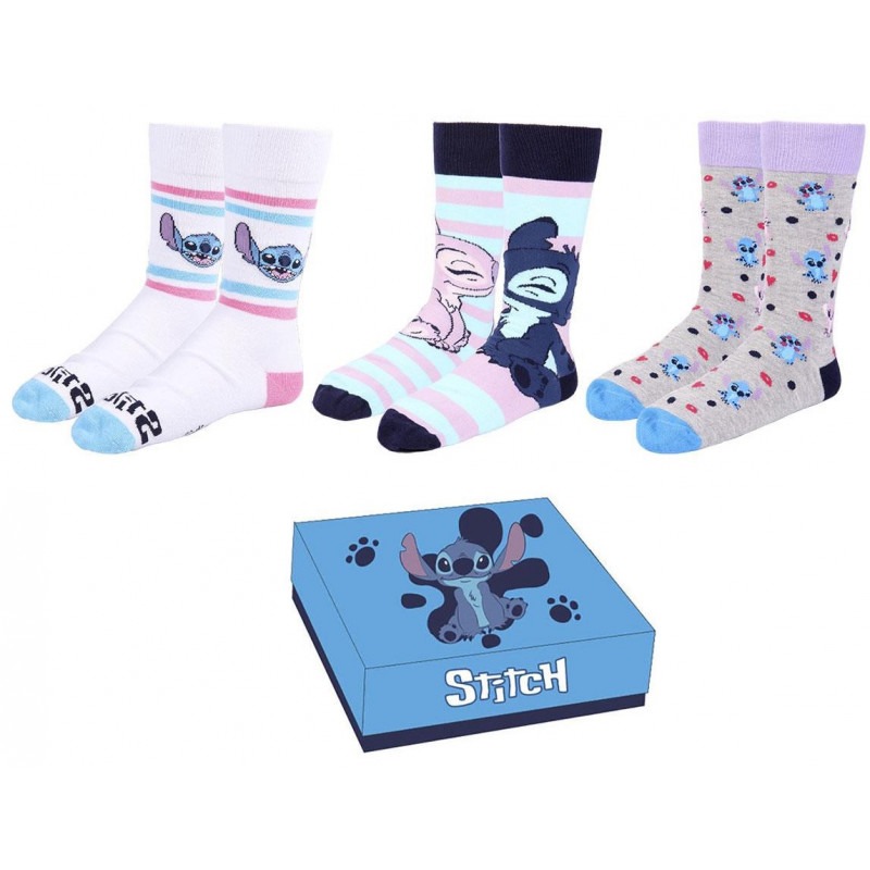 LILO & STITCH - 3 Pairs Women Socks Pack (Size 35-41) - Imagen 2