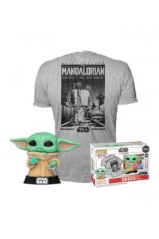MANDALORIAN - POP N° 465 - Grogu with Cookie + T-Shirt - M
