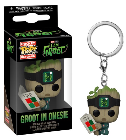 I AM GROOT - Pocket Pop Keychains - Groot PJs with Book