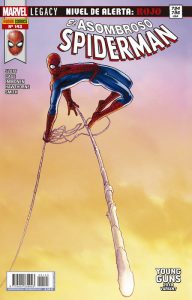 EL ASOMBROSO SPIDERMAN 143 (PORTADA ALTERNATIVA) MARVEL LEGACY. NIVEL DE ALERTA: ROJO