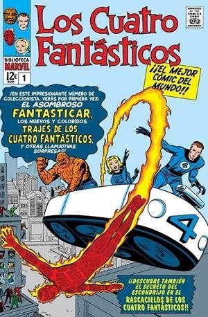 BIBLIOTECA MARVEL LOS 4 FANTASTICOS 1. 1961 62 FA