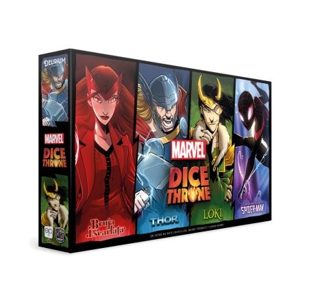 Marvel Dice Throne: Bruja Escarlata, Thor, Loki, Spider-Man