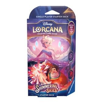 Disney Lorcana TCG Shimmering Skies Starter Deck Elsa/Ralph (Edición Inglés)