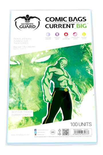 Ultimate Guard Comic Bags BIG Bolsas de Comics Current Size (100)