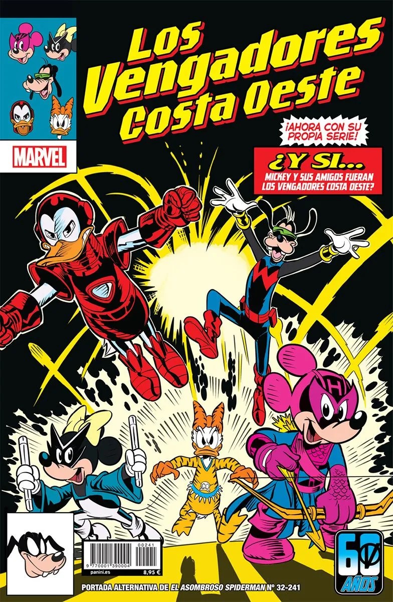 El Asombroso Spiderman (Portada Alternativa Disney - Whati if? Vengadores Costa Oeste) 32