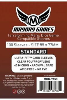 Fundas Terraforming Mars: Dice Game Compatible Sleeves (55x77mm) Standard