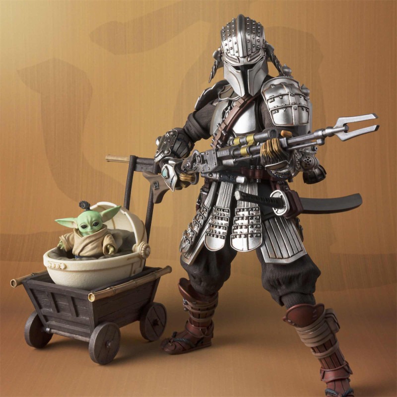 Figuras The Mandalorian y Grogu Armadura Beskar Exclusive Bandai