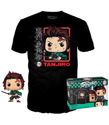 Demon Slayer POP! & Tee Set de Minifigura y Camiseta Tanjiro-Talla M - Imagen 2