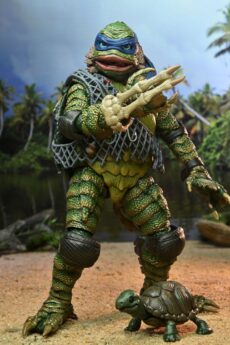 Universal Monsters x Tortugas Ninja Figura Leonardo as the Creature 18 cm