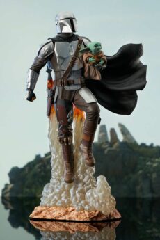 Star Wars The Mandalorian Milestones Estatua 1/6 The Mandalorian & The Child 41 cm