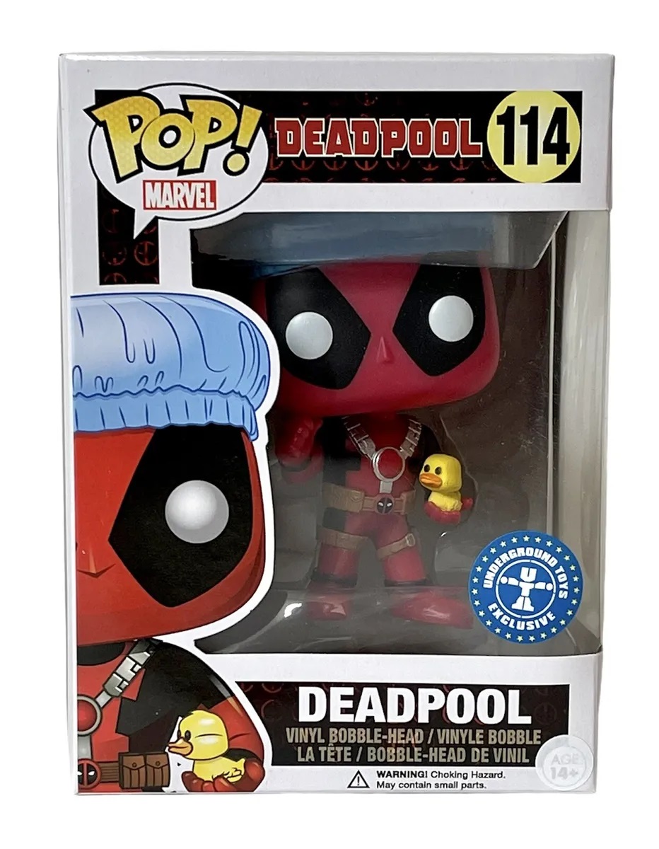 Marvel Comics POP! Vinyl Cabezón Deadpool Shower Cap & Ducky 9 cm
