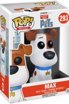 La vida secreta de las mascotas POP! Movies Vinyl Figura Max (Flocked) 9 cm