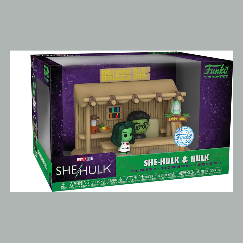 She-Hulk POP! Mini Moment Vinyl Figura Bar Scene 9 cm