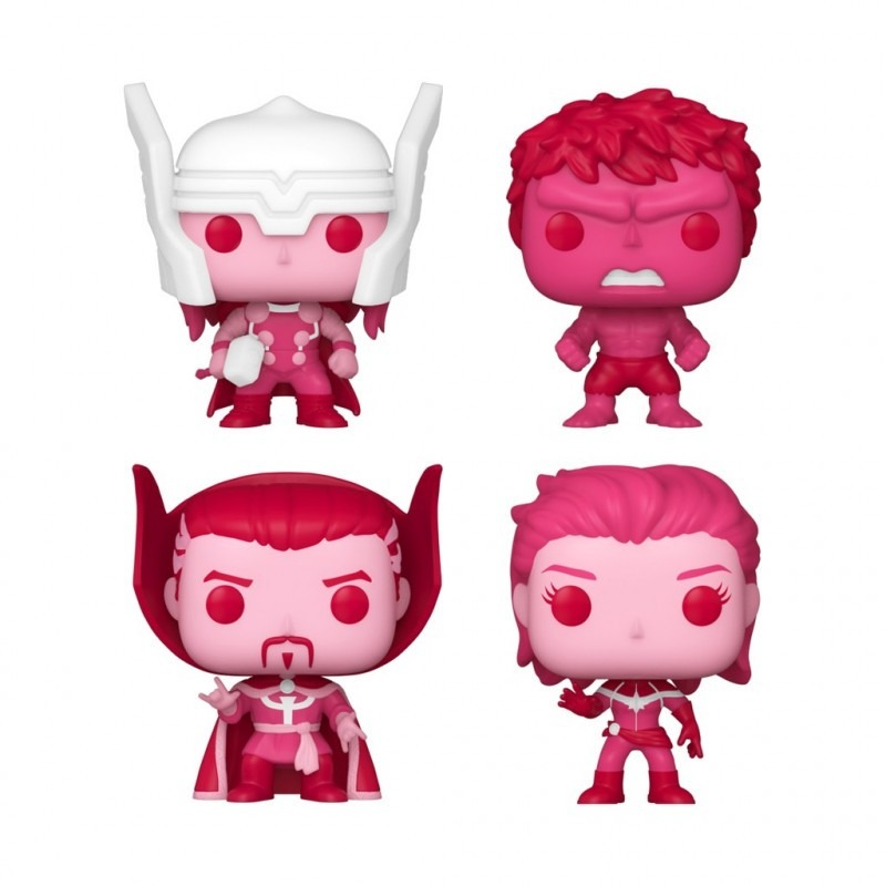 Marvel Valentines Pack de 4 Figuras Pocket POP! Vinyl 4 cm - Imagen 2