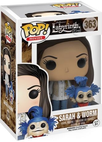 Dentro del Laberinto POP! Movies Vinyl Figura Sarah & Worm 9 cm