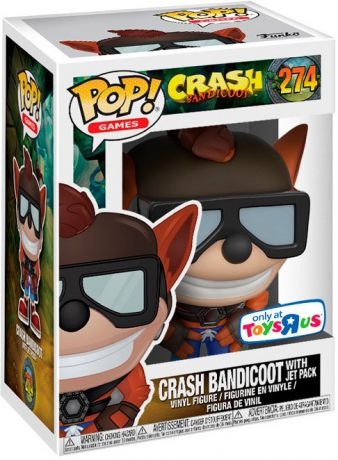 Crash Bandicoot POP! Games Vinyl Figura Crash Bandicoot with Jet Pack 9 cm