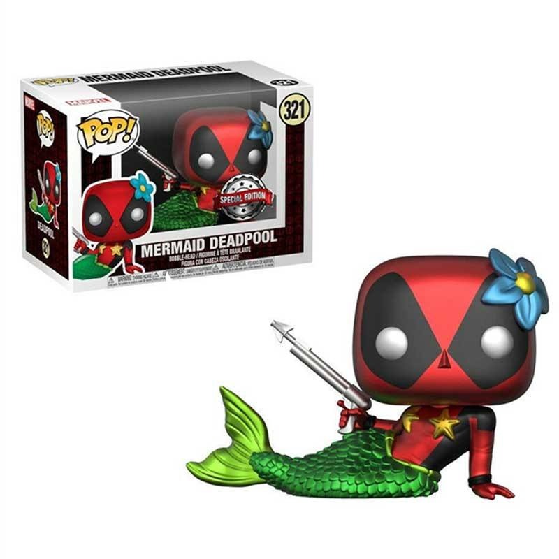 Funko POP! Marvel Mermaid Deadpool Metallic Vinyl - Imagen 2