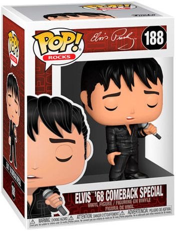 Elvis Presley POP! Rocks Vinyl Figura Elvis - '68 Comeback Special 9 cm