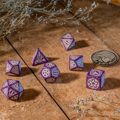 The Witcher Pack de Dados Yennefer Lilac and Gooseberries (7) - Imagen 2
