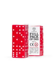 Q Workshop Pack de Dados Full Pack D6 Rojo (20)