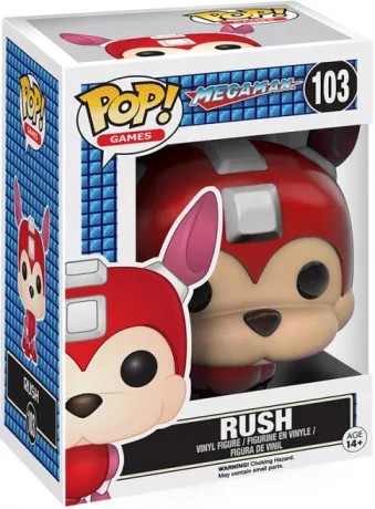 MegaMan POP! Games Vinyl Figura Rush 9 cm - Imagen 2