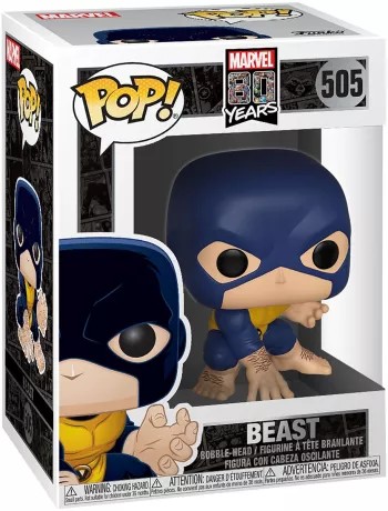 Marvel 80th POP! Heroes Vinyl Figura Beast (First Appearance) 9 cm