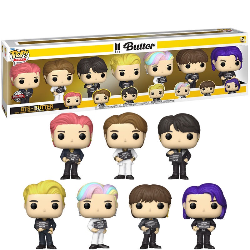 BTS Pack de 7 Figuras POP! Rocks Vinyl Butter 9 cm - Imagen 2