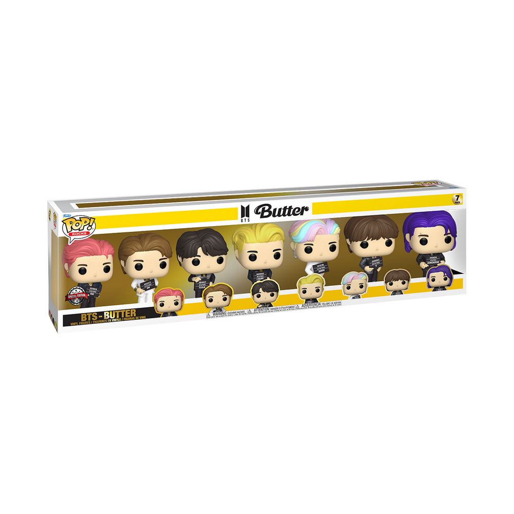 BTS Pack de 7 Figuras POP! Rocks Vinyl Butter 9 cm