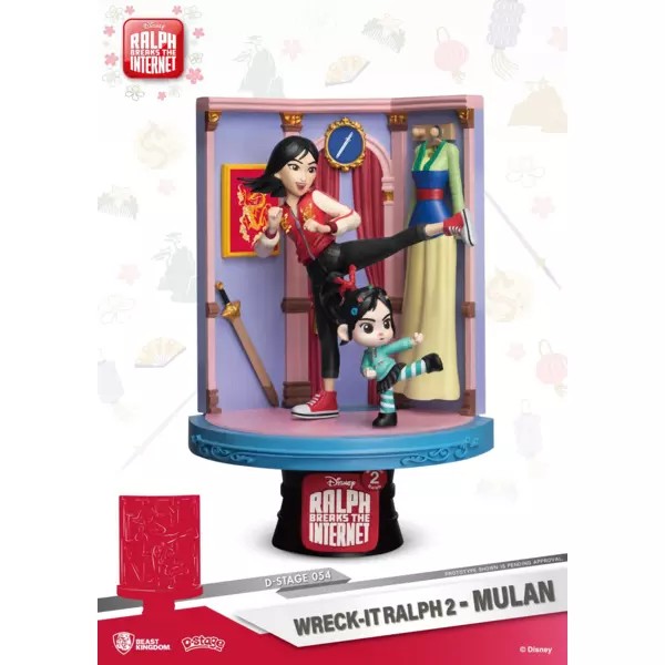 Figura Mulan & Vanellope Ralph Rompe Internet D-stage