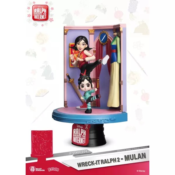 Figura Mulan & Vanellope Ralph Rompe Internet D-stage - Imagen 2