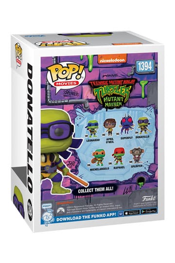 Tortugas Ninja POP! Movies Vinyl Figura Donatello 9 cm - Imagen 3