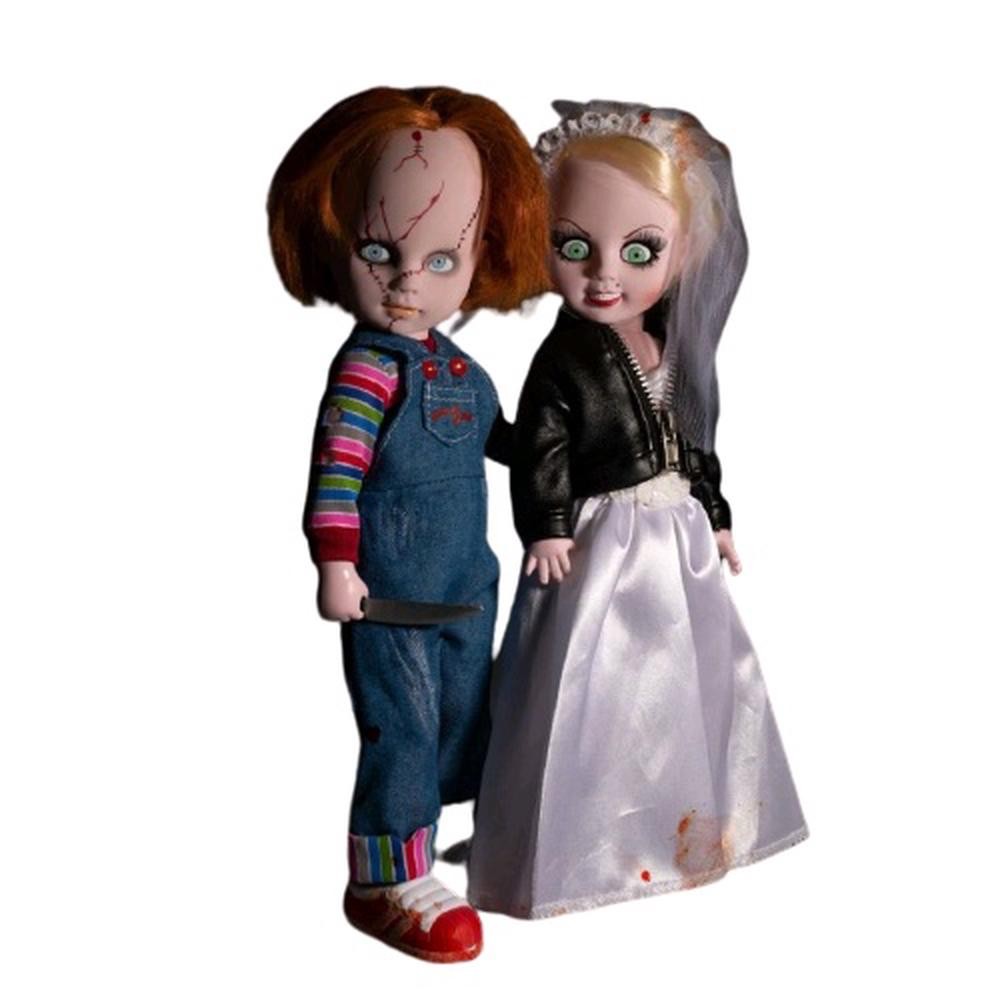 Living Dead Dolls Set de 2 Muñecos Chucky & Tiffany 25 cm - Imagen 2