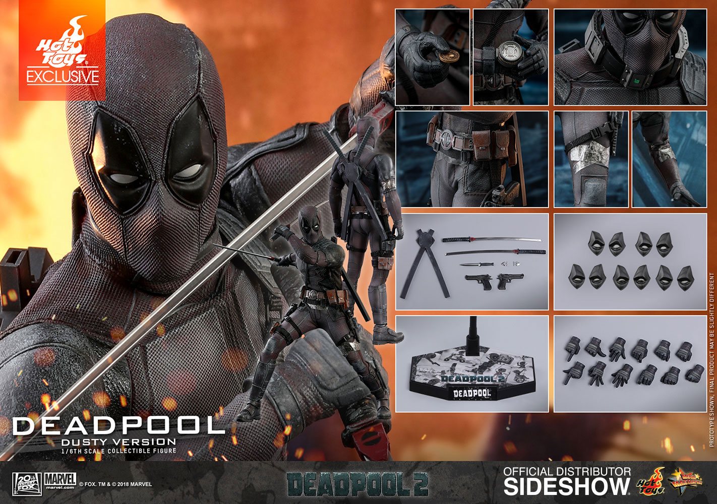 Deadpool 2 Figura Movie Masterpiece 1/6 Deadpool Dusty Ver. Hot Toys Exclusive 31 cm - Imagen 4