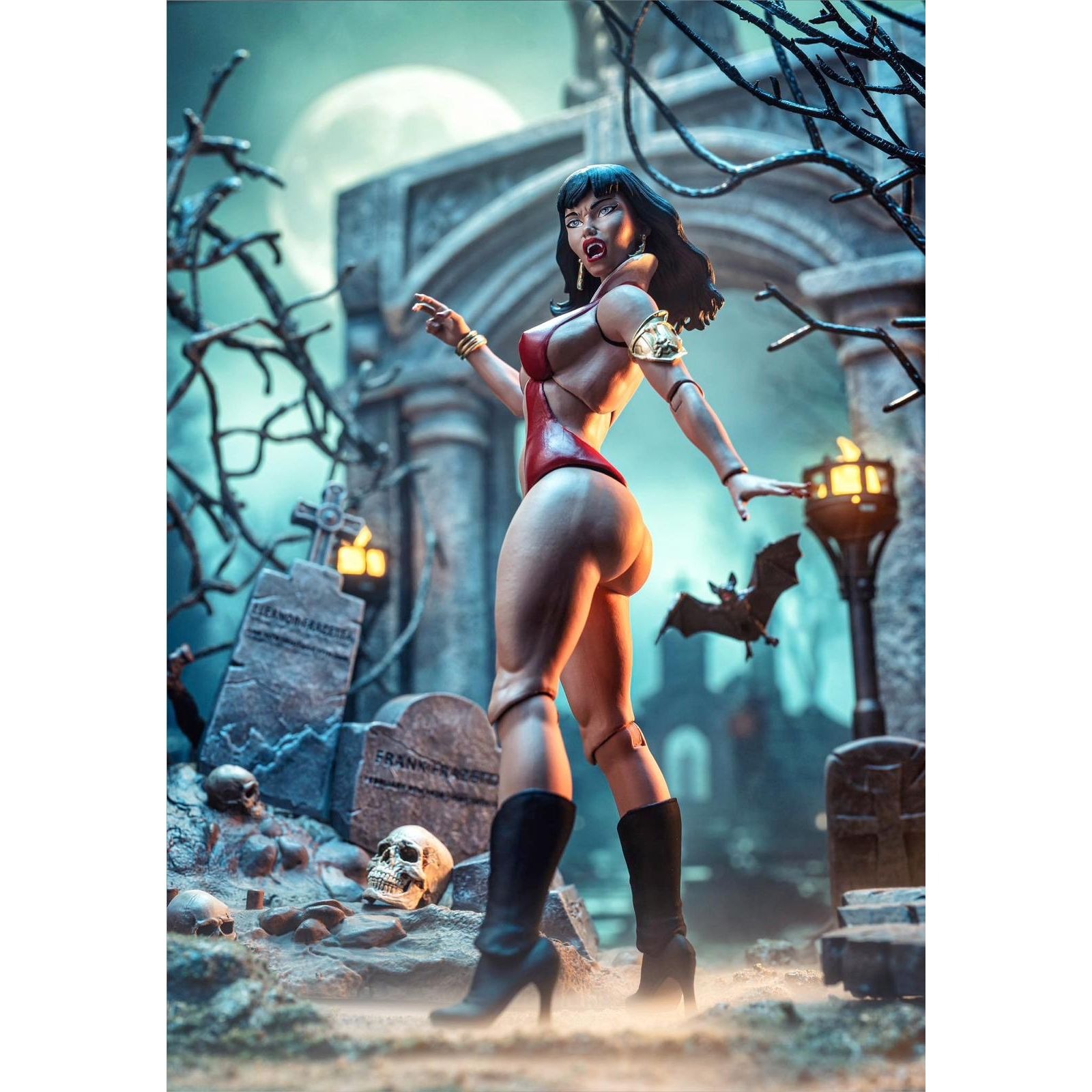 Figura Vampirella Frazetta Icon 16cm - Imagen 3