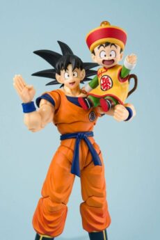 Dragon Ball Figura S.H.Figuarts Son Goku & Son Gohan Kid & Kintoun 14 cm & 6 cm