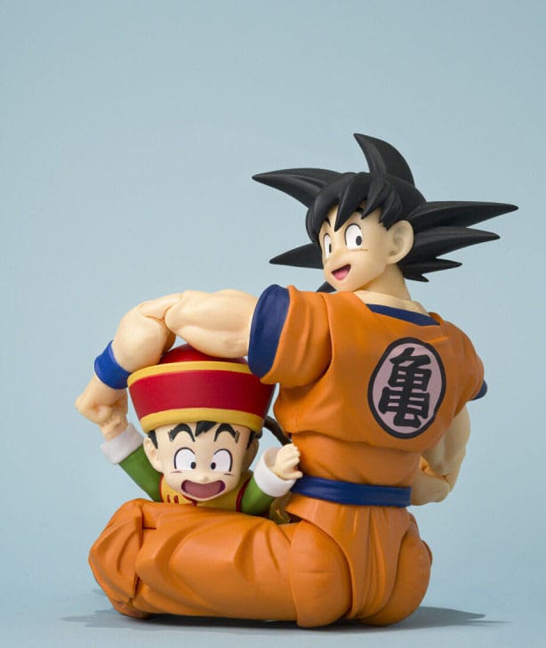 Dragon Ball Figura S.H.Figuarts Son Goku & Son Gohan Kid & Kintoun 14 cm & 6 cm - Imagen 2