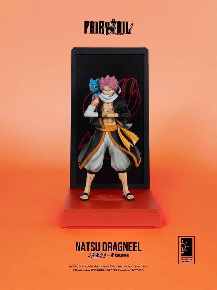 Fairy Tail Neon Figura 1/9 Natsu Dragneel 25 cm - Imagen 2