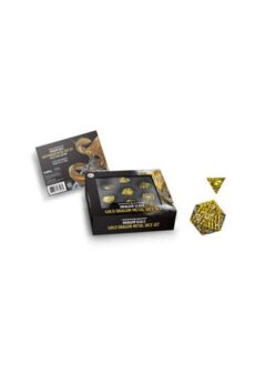 Dungeons & Dragons Premium Metálico Pack de Dados Dragon Scale Gold (7)