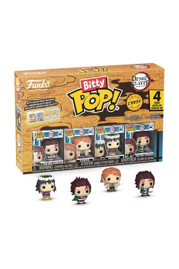 Demon Slayer: Kimetsu no Yaiba Pack de 4 Figuras Bitty POP! Vinyl Tanjiro 2,5 cm